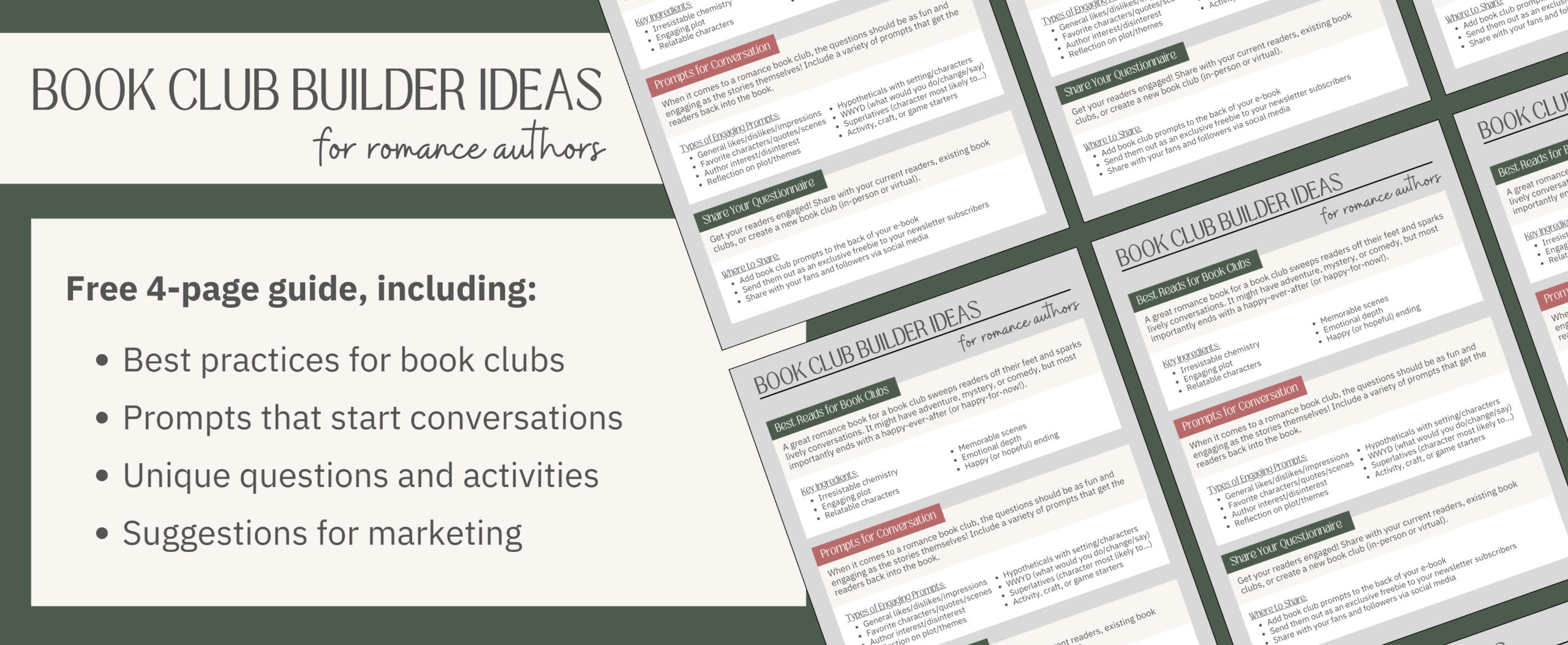 Book Club Builder Ideas